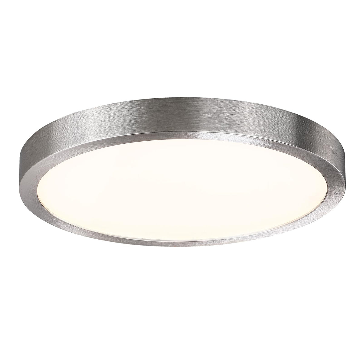10 Inch LED Flush Mount Ceiling Light Fixture (Brushed Nickel / 10 Inch-1 Pack)