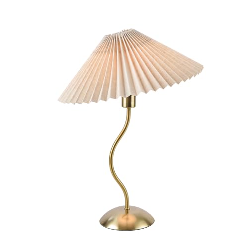 Small Pleated Table Lamp (Copper)