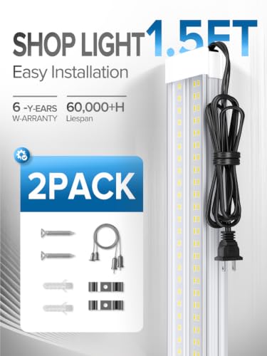 1.5FT LED Shop Lights (1.5FT-2PACK)