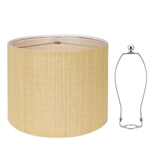 Bamboo Lamp Shades 1 Pack (Natural Bamboo - Drum)
