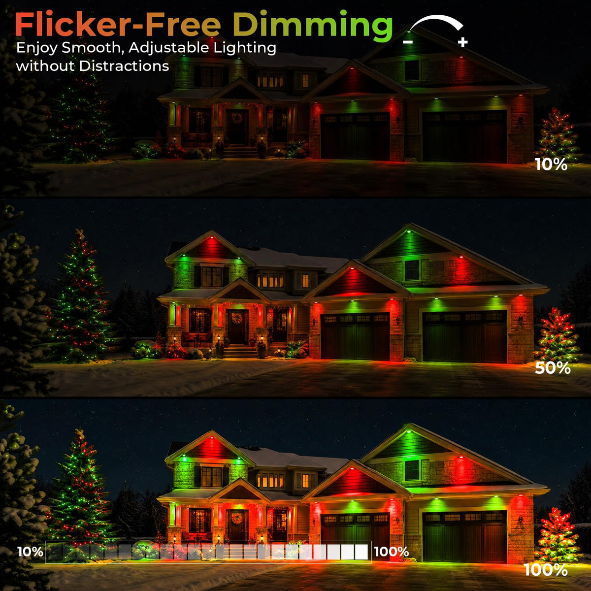 PAR38 Red and Green Light Bulbs (Red+green / 6 Pack)
