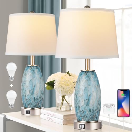 Table Lamp, 3-Way Lighting Modes Modern Table Lamp for Bedroom