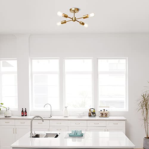 61122 Vane 4 Light Flush Mount Ceiling Light (Sansa)