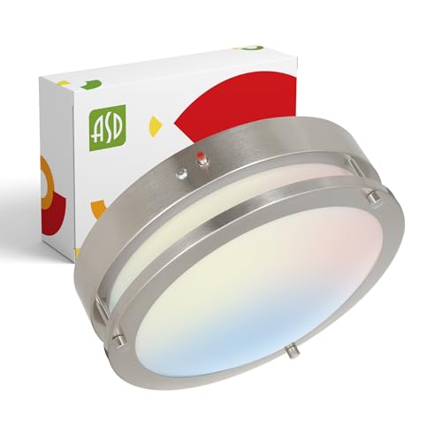 LED 12" Round Flush Mount Lighting (Brushed Nickel)