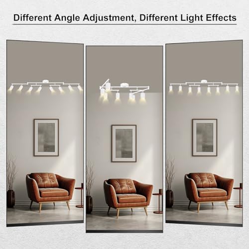 8 Light Track Lighting Fixtures Ceiling (8 light-white)