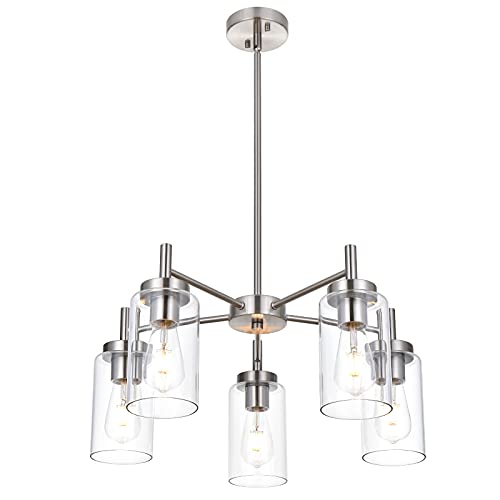 1 Light Modern Chandelier Lighting Fixtures Hanging Pendant for Dining Room Living Room