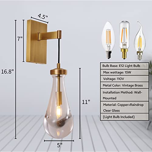 Raindrop Wall Sconces