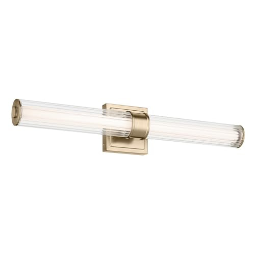 Laurene LED Bath Bar Light (Fluted Glass / 26.5 inch / Champagne Bronze)