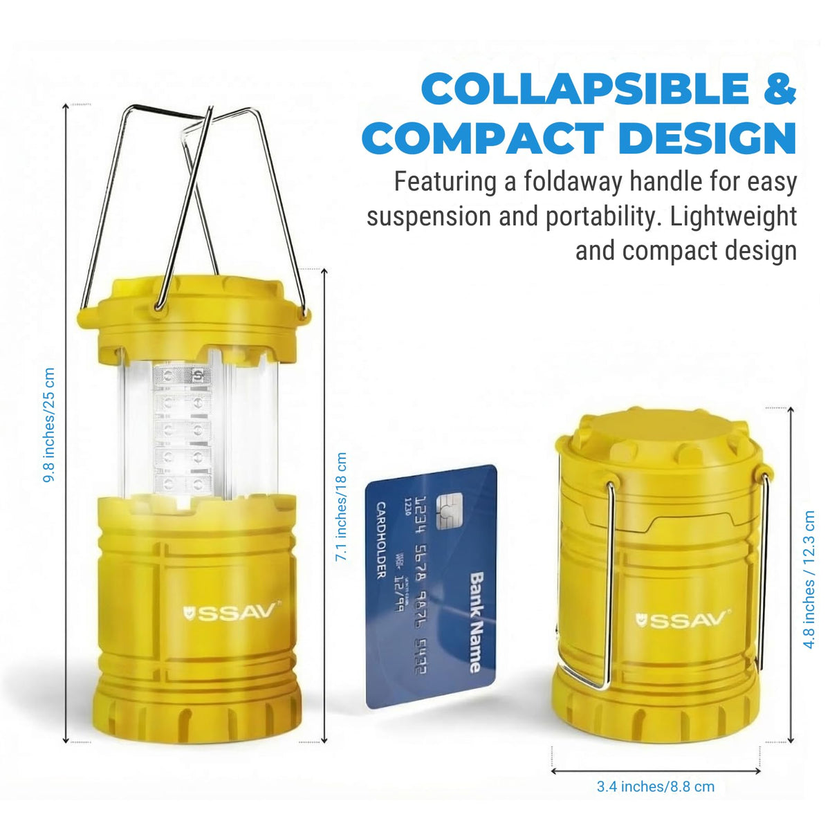 2 Pack Yellow LED Lanterns (2 Pack Yellow)