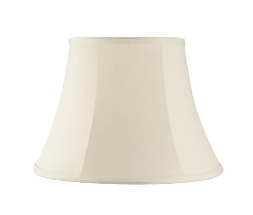 38005-2, Bell Collapsible Spider Lamp Shade, Natural, 9" Top x 15" Bottom x 11" Slant Height, Set of 2 (9" Top x 15" Bottom x 11" Slant / Natural)