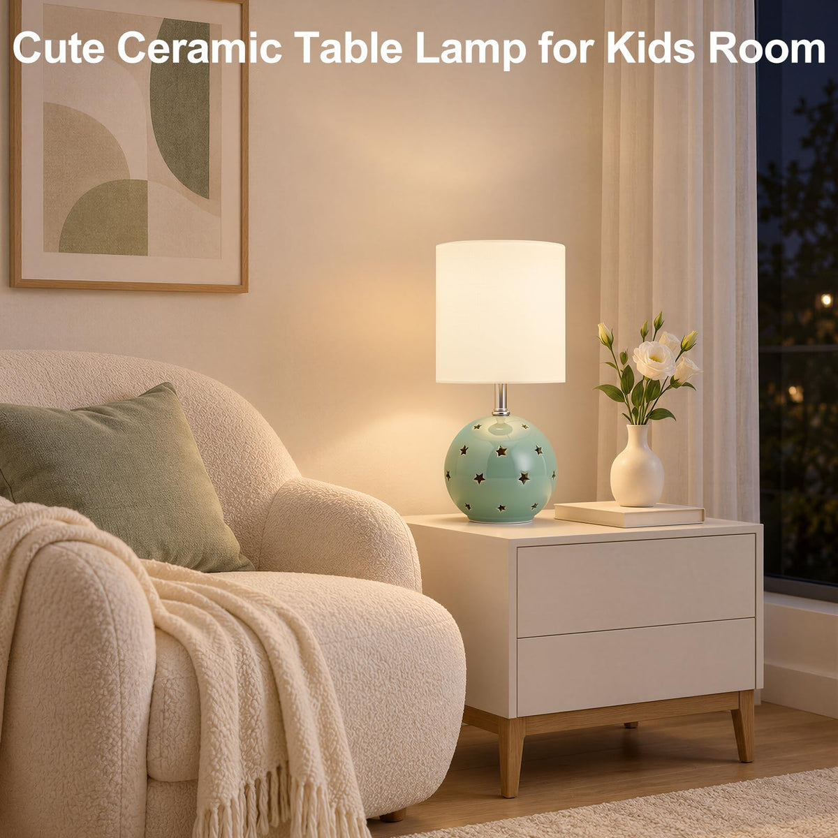Small Table Lamp (Green)