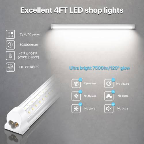 4ft LED Shop Lights