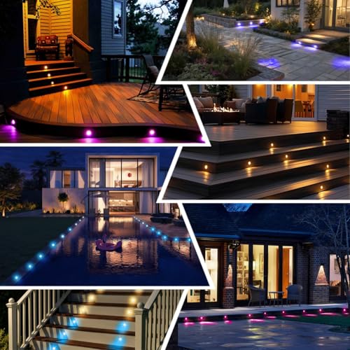 LED Deck Lights Kit (50 Pack / Rgbw (Wifi Controller))