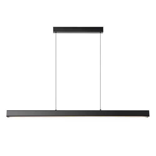 Minimalist Linear Pendant Light Dimmable LED Modern Chandelier Dining Room Island Light Restaurant Cafe Bar Office Hanging Lamp