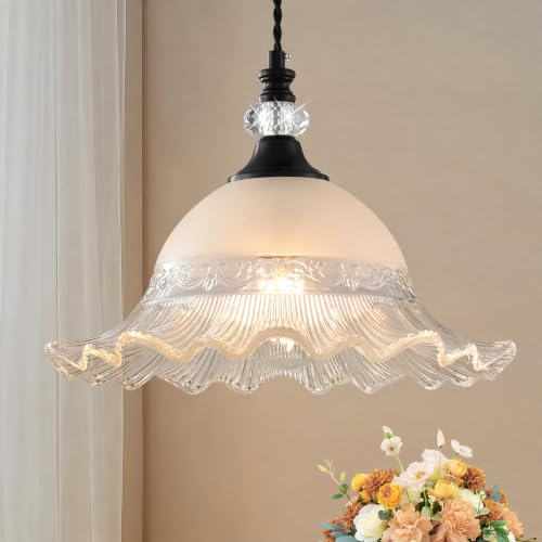 1 Pack Vintage Crystal Pendant Light Fixtures