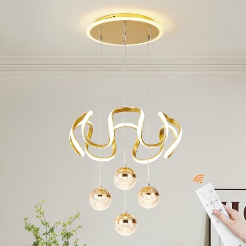 Modern Dining Room Gold LED Chandeliers
