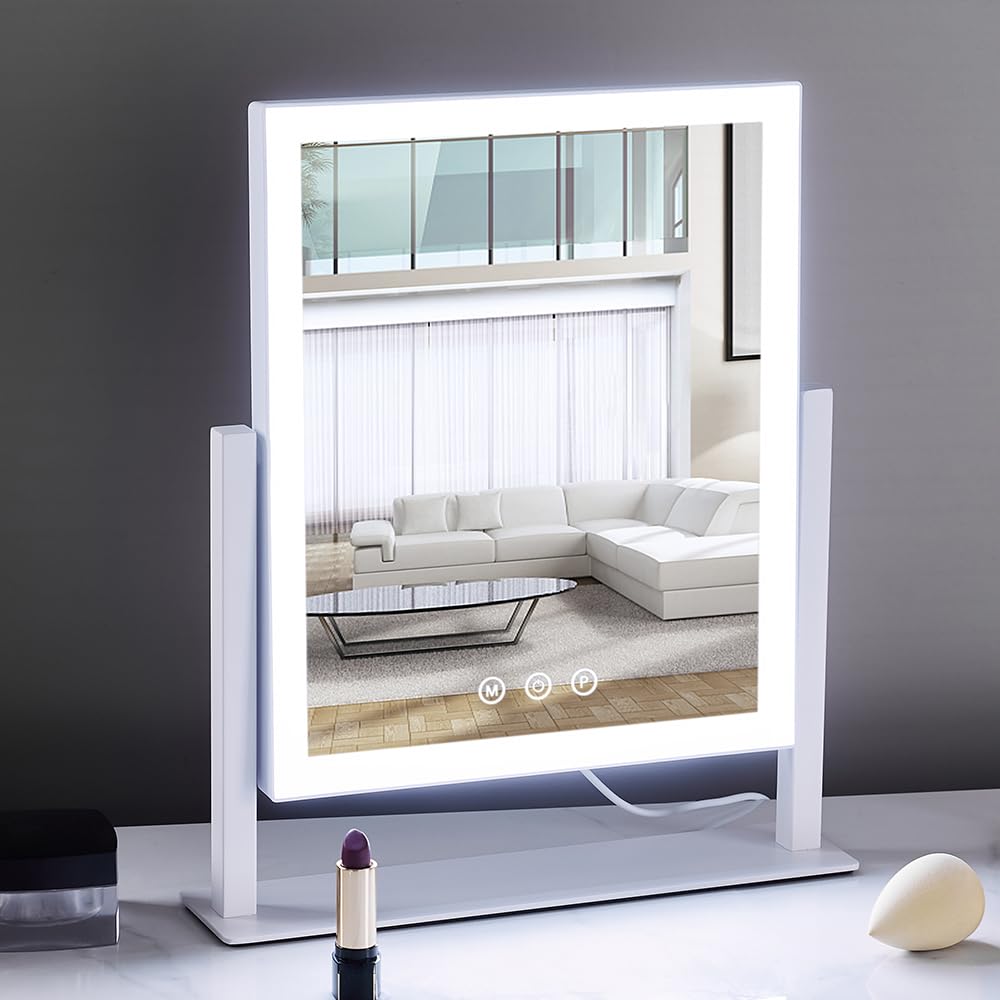 Lighted Makeup Mirror (14.1"L x 12.1"W)