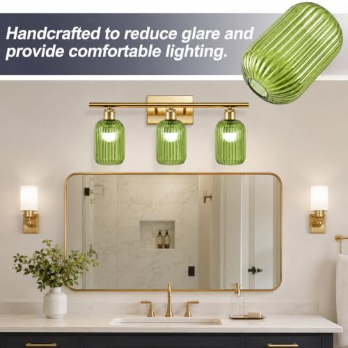 Tulip Lamp Shades Replacement (Green Cylindrical)