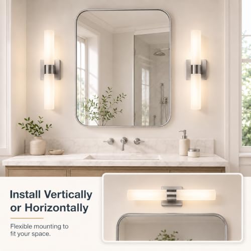 Wall Sconce Set of 2 (Nickel / 17in)