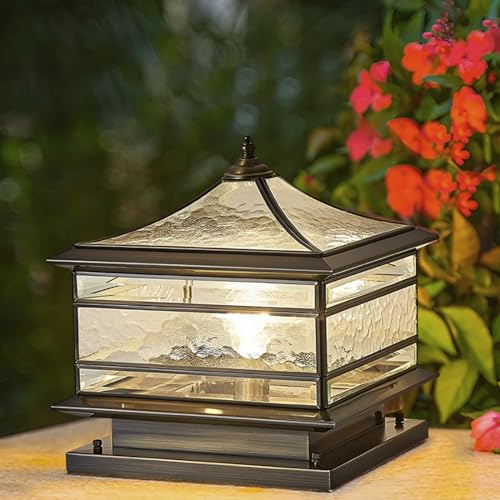 All Copper Solar Outdoor Post Lights