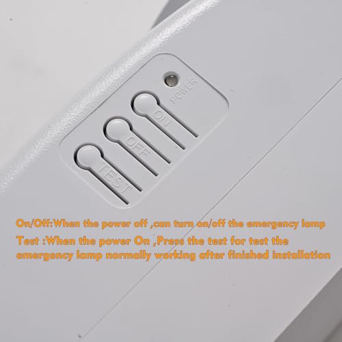 3hours LED Emergency Light with 1.0 Meter Plug (Round(3Hours) / White)