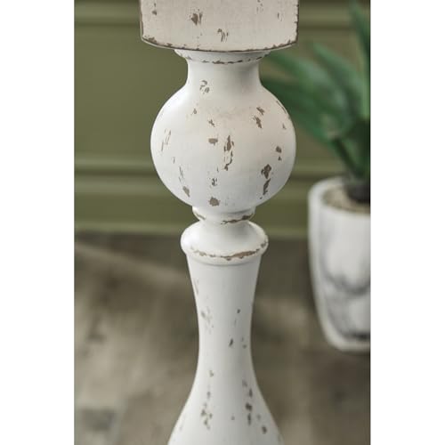 Madsbrook Vintage Polyresin Floor Lamp with 3 (Antique White / Floor Lamp)