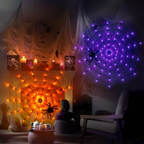Halloween Spider Web Lights