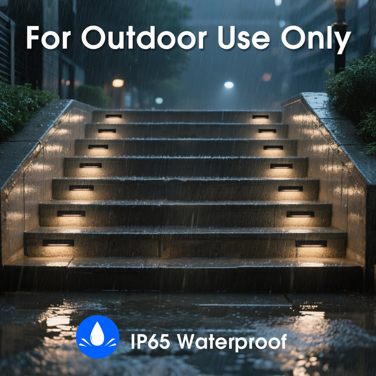 Energetic 5CCT Low Voltage LED Outdoor Step Lights Deck Landscape Lighting (Oil-Rubbed Bronze / 8 Pack)