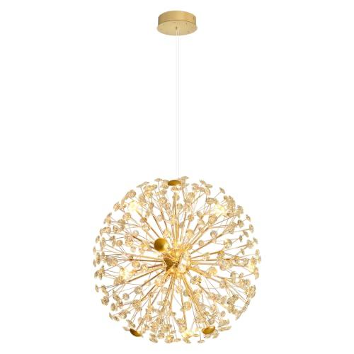 Dia 24" Modern Dandelion Chandelier for Dining Room (Gold Ball / Dia 24inches)