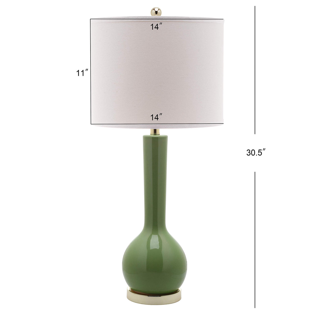 Lighting Mae Table Lamp (Green - Set of 2)