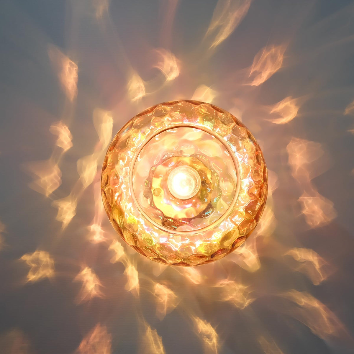 Brass Gold Semi Flush Mount Ceiling Fixture 11" Hammered Glass Shade Modern Close to Ceiling Lighting 1 (11 Inches / Amber Glass Shade)