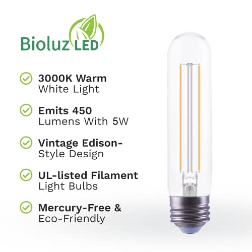 Bioluz 94 CRI T10 Edison Bulbs (12 Pack)