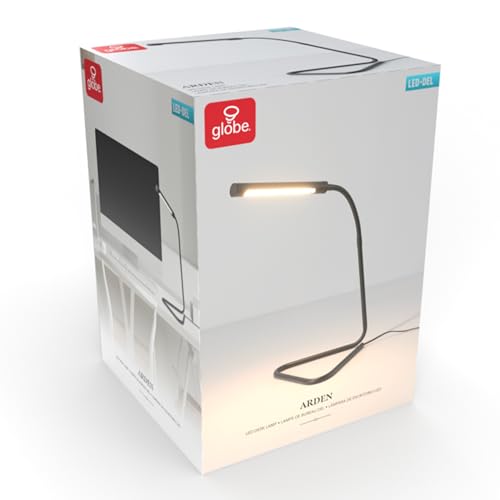 56060 Arden 12" LED Integrated Desk Lamp (Black / 12 inches)