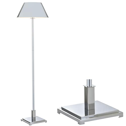 Roxy Floor Lamp Modern Metal 60" Standing Tall (Chrome)