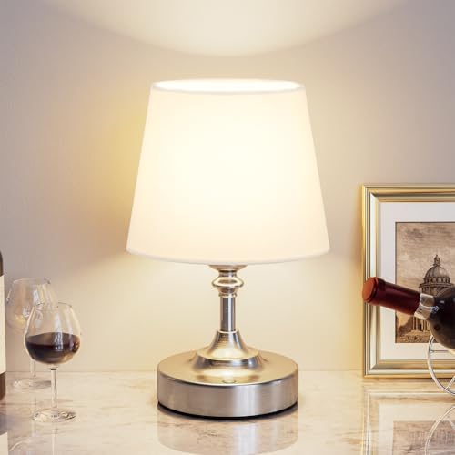 Cordless Table Lamps with Fabric Shades