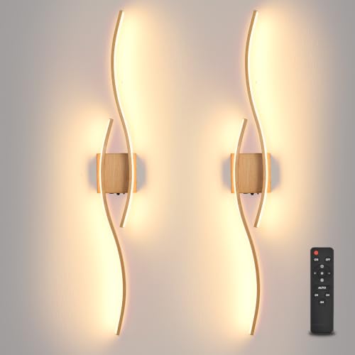 Battery operated wall sconce Set of 2