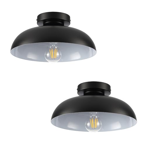 Dimmable Small Mid Century Modern Flush Mount Ceiling Light