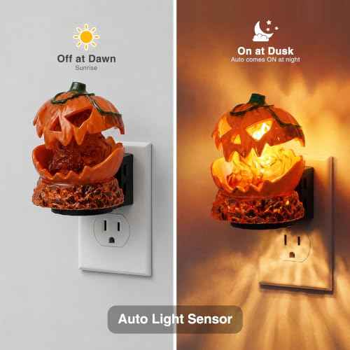 Halloween Night Light (Cracked Pumpkin - RGB / 1 Pack)