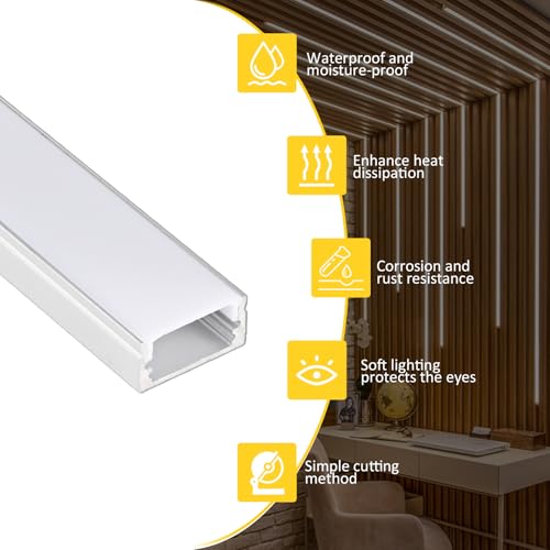 10 Pack 3.3ft (Silver Aluminum + White Cover / 3.3FT/10P/#048)