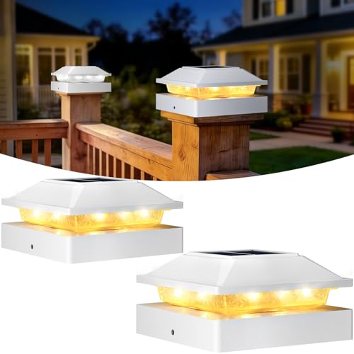 4x4 Post Solar Lights 2 Pack (White / 2 Packs)
