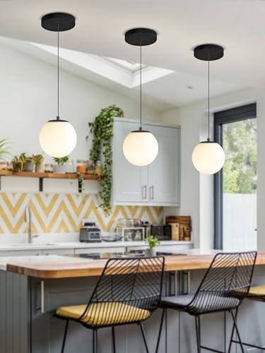 Globe Pendant Light (Black-White / Globe 1-Light)