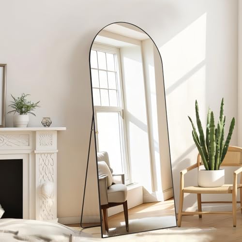21"x64" Mirror Full Length (Classic Black-arched / 64"L x 21"W)