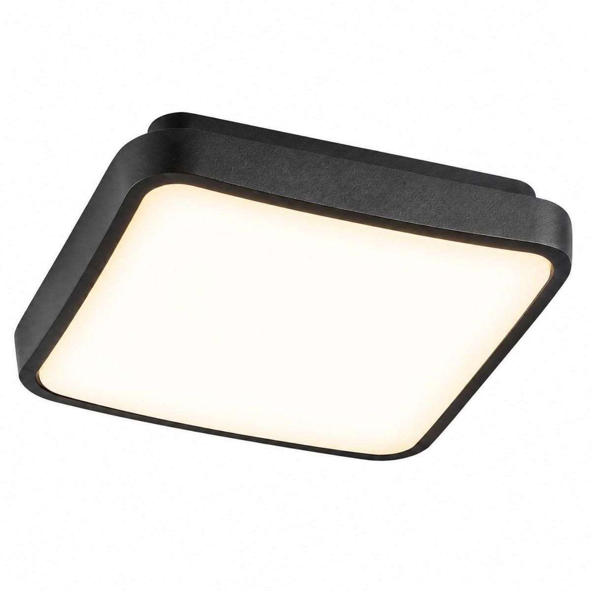 Modern Black Square LED Porch Ceiling Lights (8.5 IN)