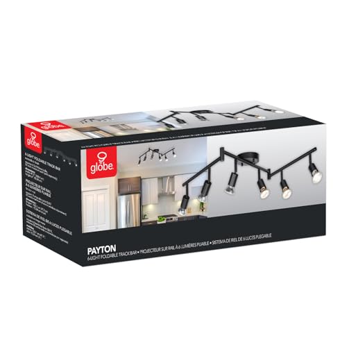 59693 6 Light Foldable Track Lighting Kit (Matte Black / 6-Light)