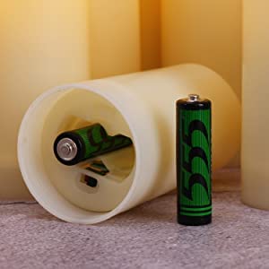 Waterproof LED Flameless Candles Battery Operated - 12 Pack, Ivory