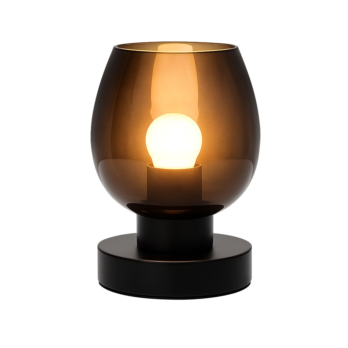 Touch Bedside Table Lamp (Black (No USB) / 1-Pack)