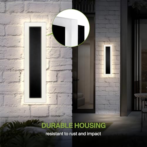 24" LED Linear Wall Sconce 2 Pack (Black)