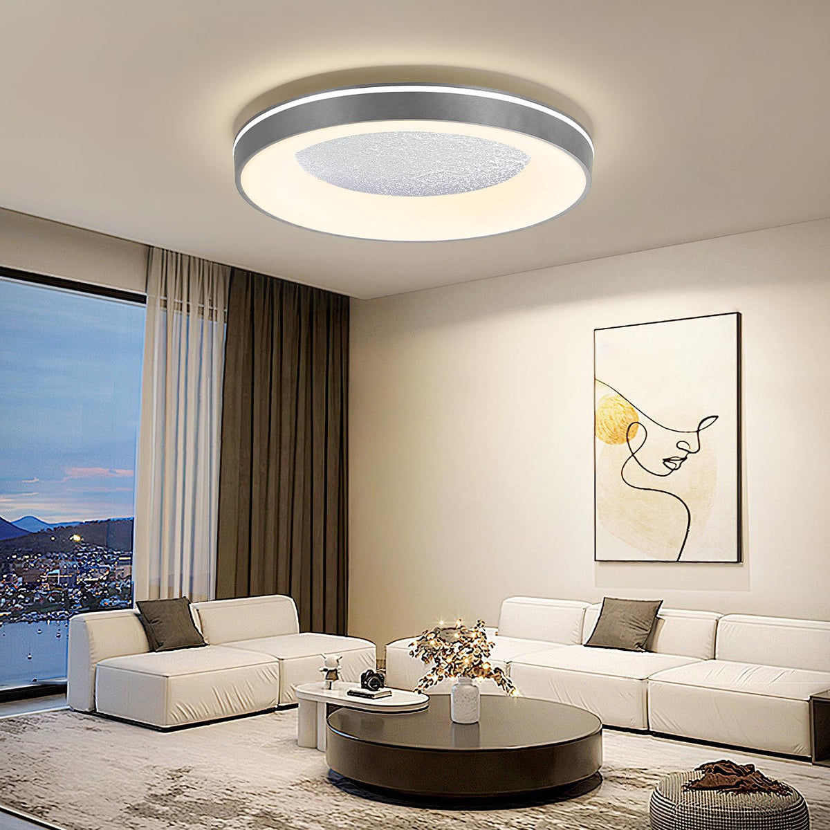 LED Flush Ceiling Light (23.6IN)