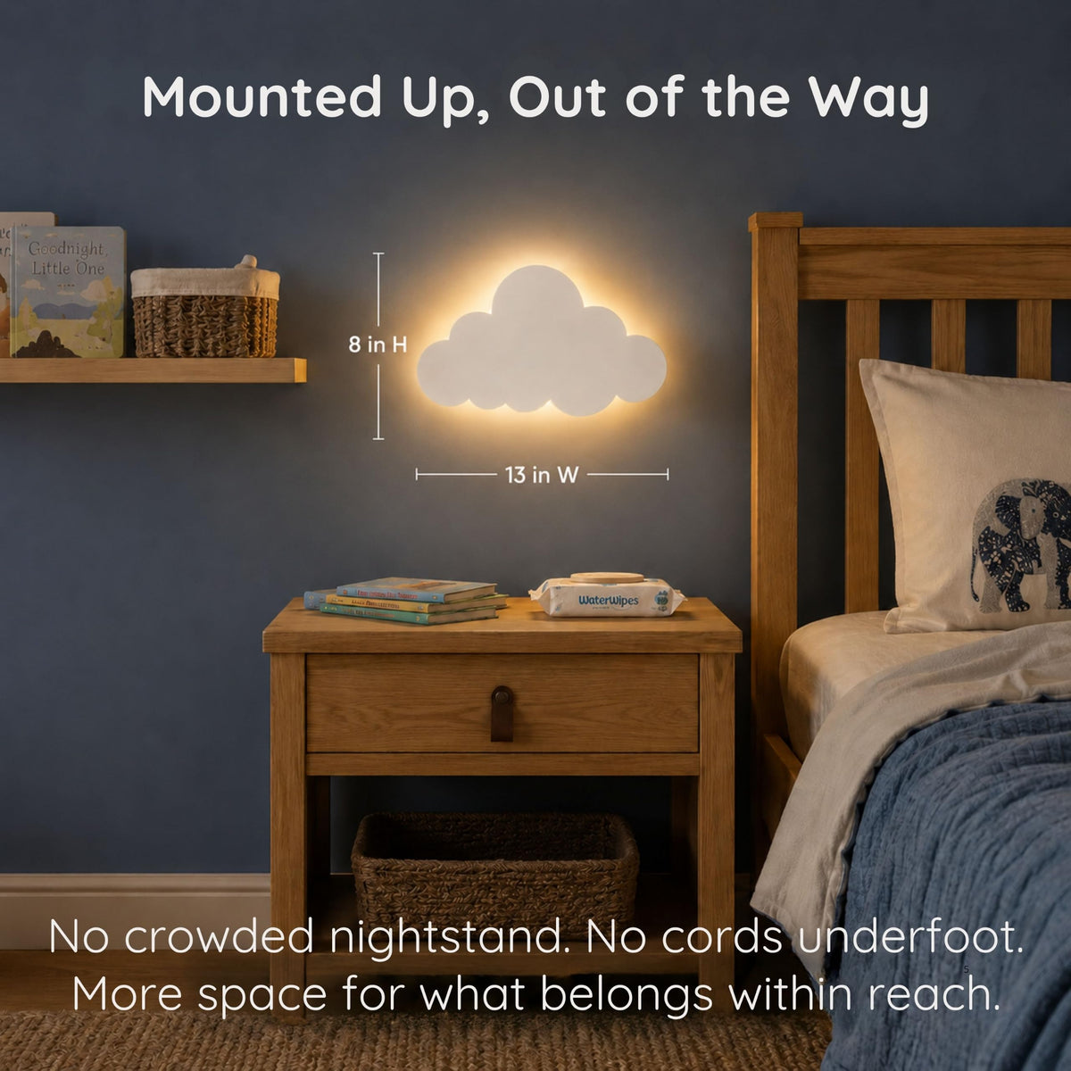Cloud Night Light for Nursery Decor (Cloud)