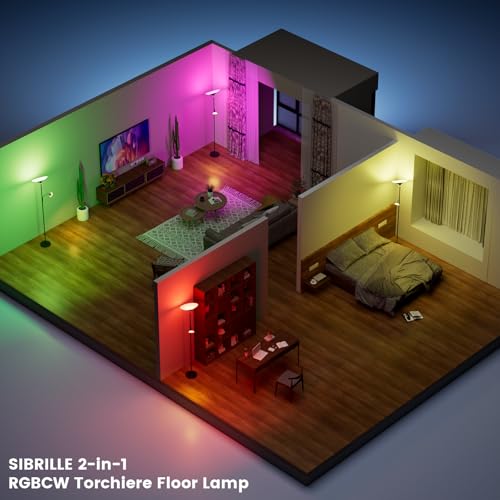 RGB Torchiere Floor Lamp (RGB (Red, Green, Blue))